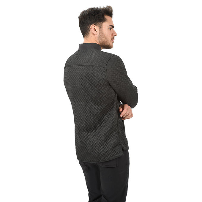 Ulterior Quilted Bomber Jacket - Black Melange