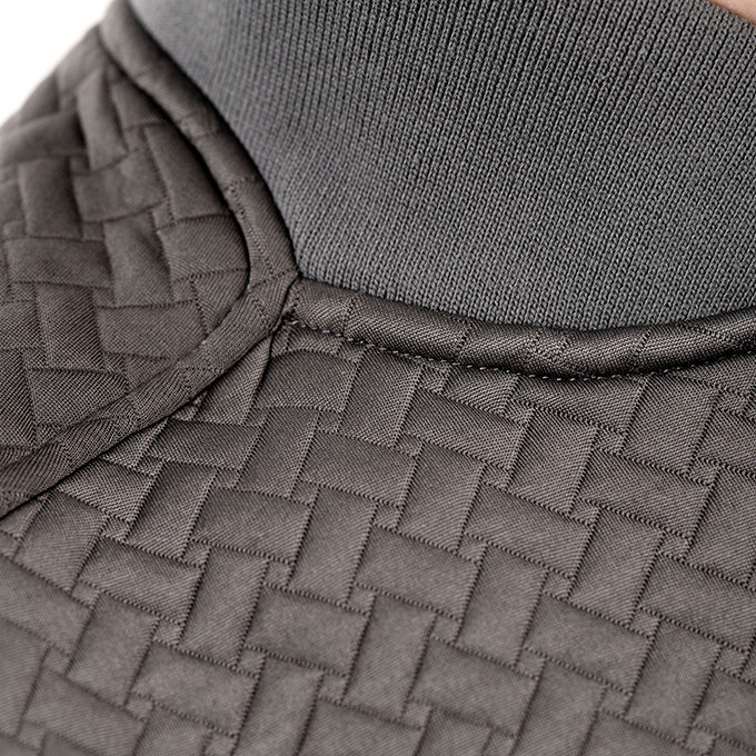 Ulterior Quilted Bomber Jacket - Grey